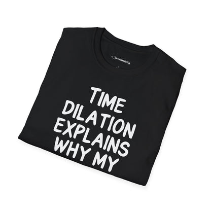 "Time Dilation Expalins 003" Premium Physics Shirt