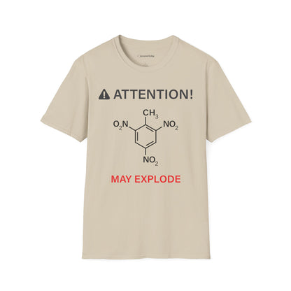 "Attention-TNT-May explode" - Premium Science Shirt🧪⚡