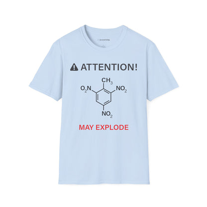 "Attention-TNT-May explode" - Premium Science Shirt🧪⚡