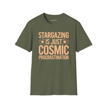 "Stargazing is Just Cosmic Procrastination" - Premium Physics Shirt