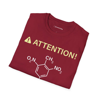 "Attention-TNT-May explode" - Premium Science Shirt🧪⚡