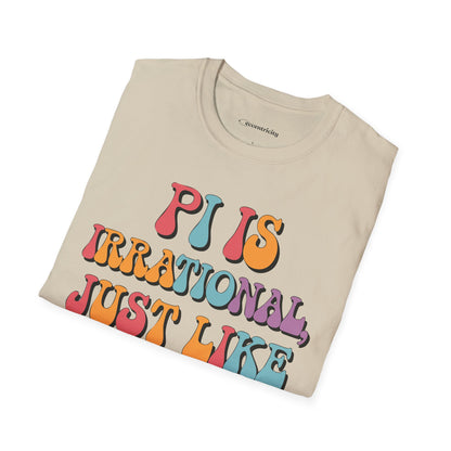 "Pi is Irrational 70s" Premium Physics Shirt