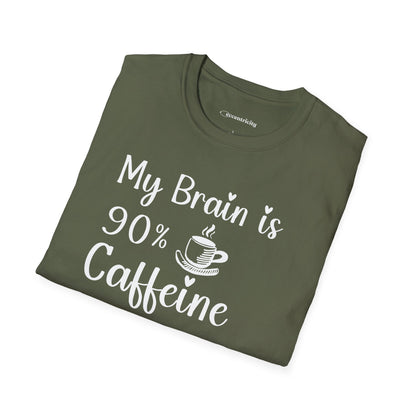 "My brain is 90% Coffee and 10% Physics" Premium Physics Shirt