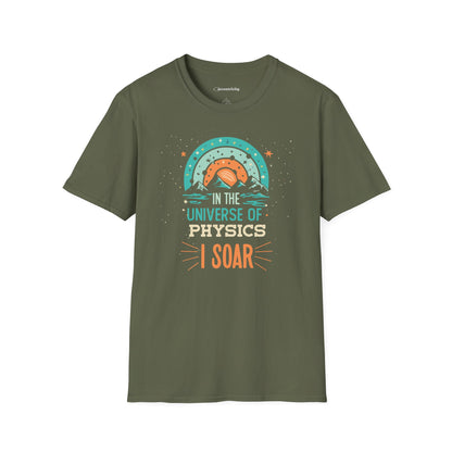 " In the Universe of Physics, I soar" Premium Physics Shirt