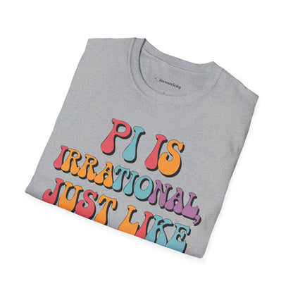 "Pi is Irrational 70s" Premium Physics Shirt
