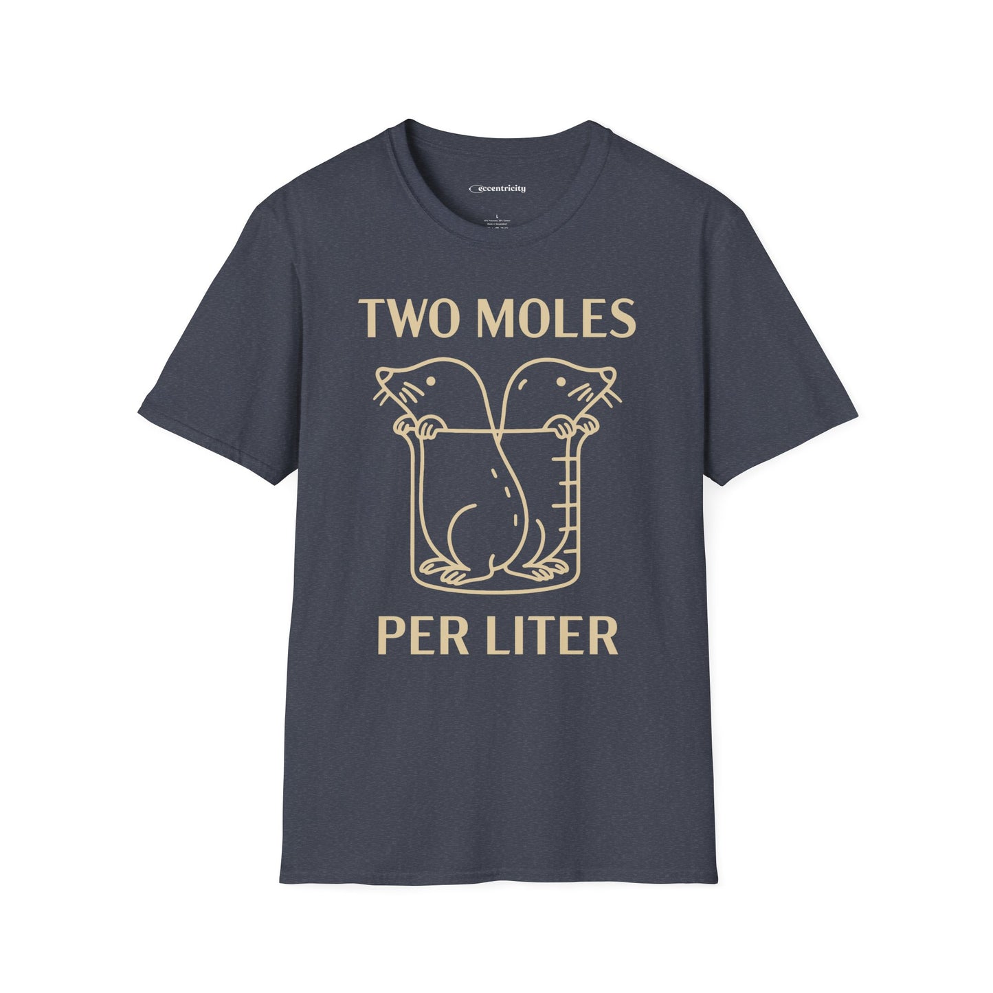 "Two Moles Per LIter" - An Ultimate Tee for Chemistry Lovers 🧪⚡