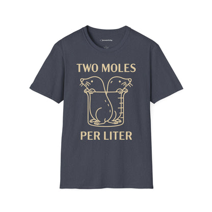 "Two Moles Per LIter" - An Ultimate Tee for Chemistry Lovers 🧪⚡