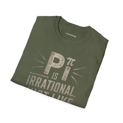 "Pi is Irrational 002" Premium Physics Shirt