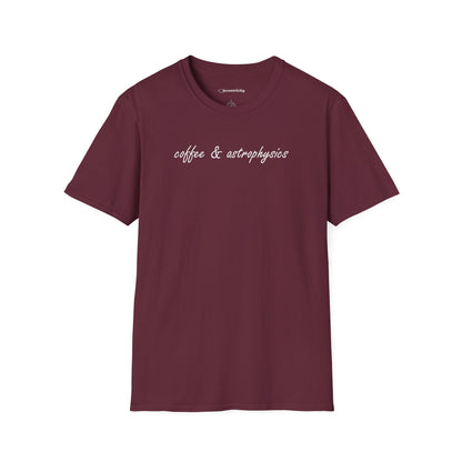 "Coffee & Astrophysics" Premium Physics Shirt