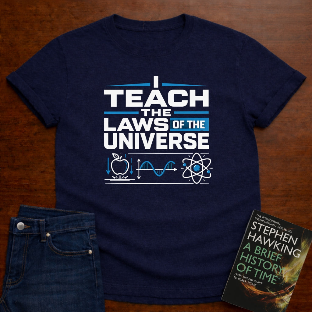 I TEACH THE LAWS OF THE UNIVERSE T-SHIRT