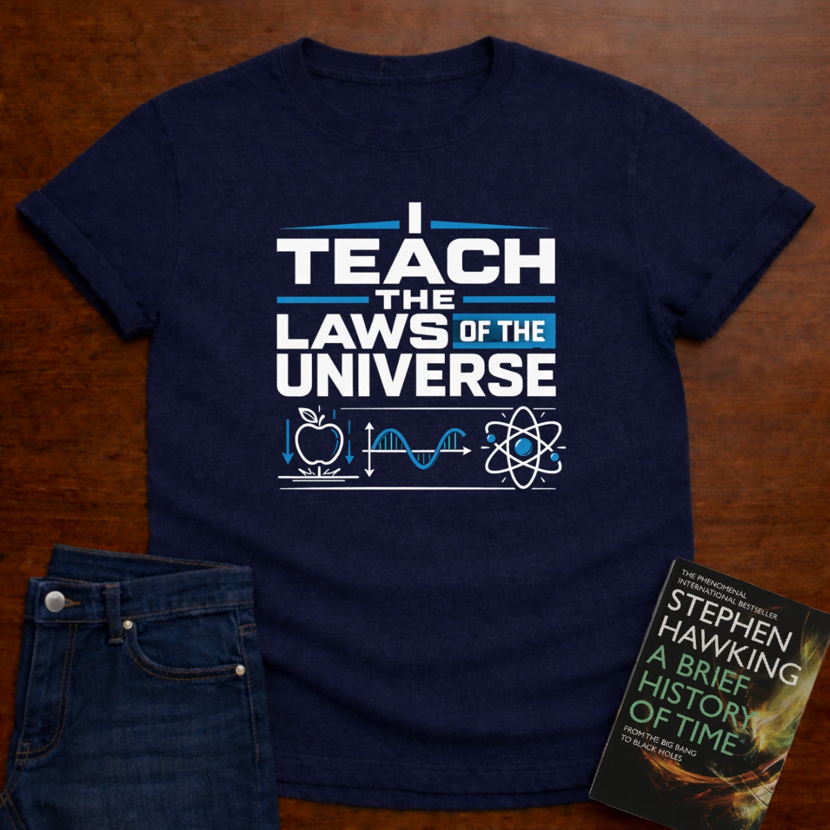 I TEACH THE LAWS OF THE UNIVERSE T-SHIRT