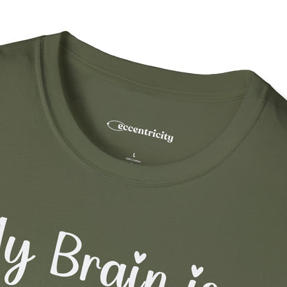 "My brain is 90% Coffee and 10% Physics" Premium Physics Shirt