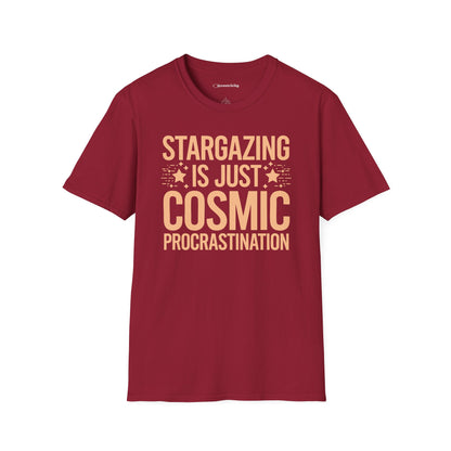"Stargazing is Just Cosmic Procrastination" - Premium Physics Shirt