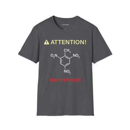 "Attention-TNT-May explode" - Premium Science Shirt🧪⚡