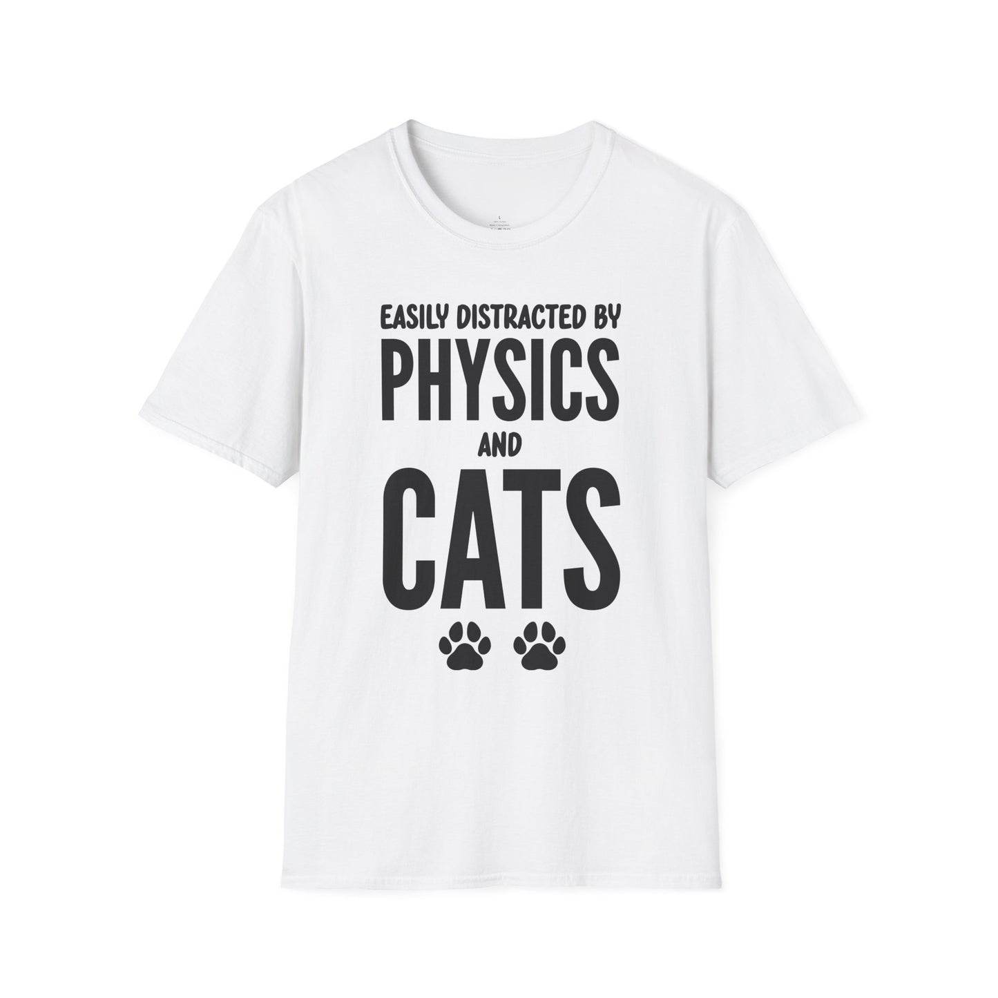 Easily Distracted by Physics and Cats - Premium Physics Shirt