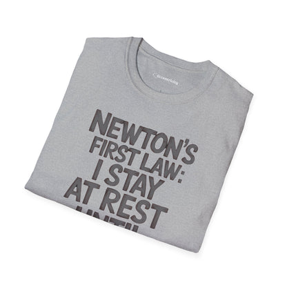 Newton's First Law : Until Coffee is Applied - Premium Physics Shirt