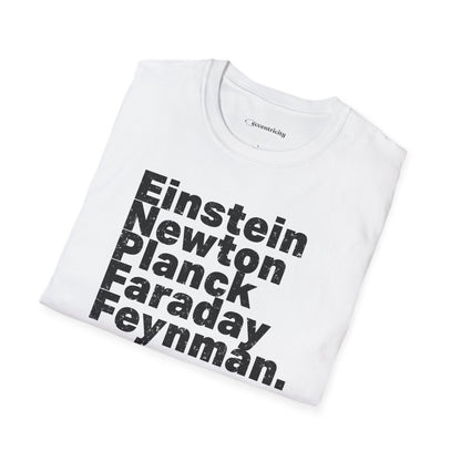 "Einstein Newton Planck Fraday Feynman"Premium Physics Shirt
