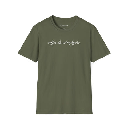 "Coffee & Astrophysics" Premium Physics Shirt