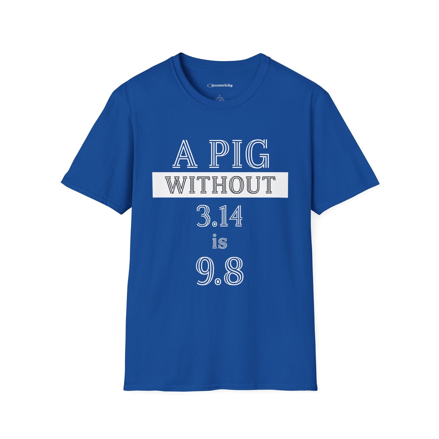 "A Pig without 3.14" dark Premium Physics Shirt