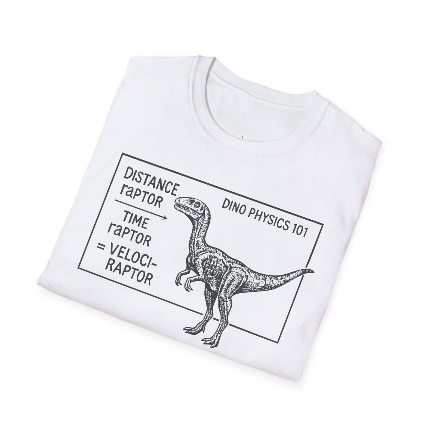 "Velociraptor" - Physics T-shirt; The Ultimate Tee for Physicists🧪⚡