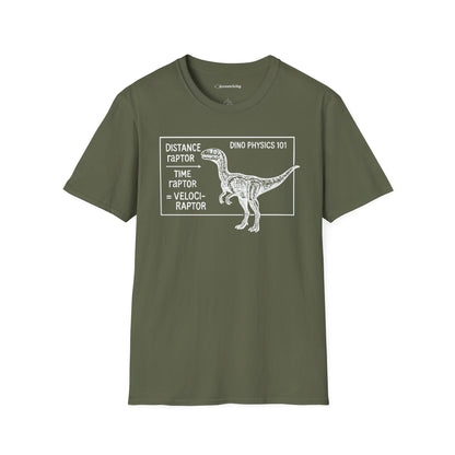 "Velociraptor" - Physics T-shirt; The Ultimate Tee for Physicists🧪⚡
