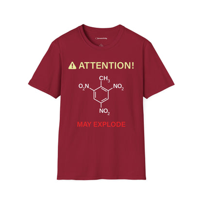 "Attention-TNT-May explode" - Premium Science Shirt🧪⚡