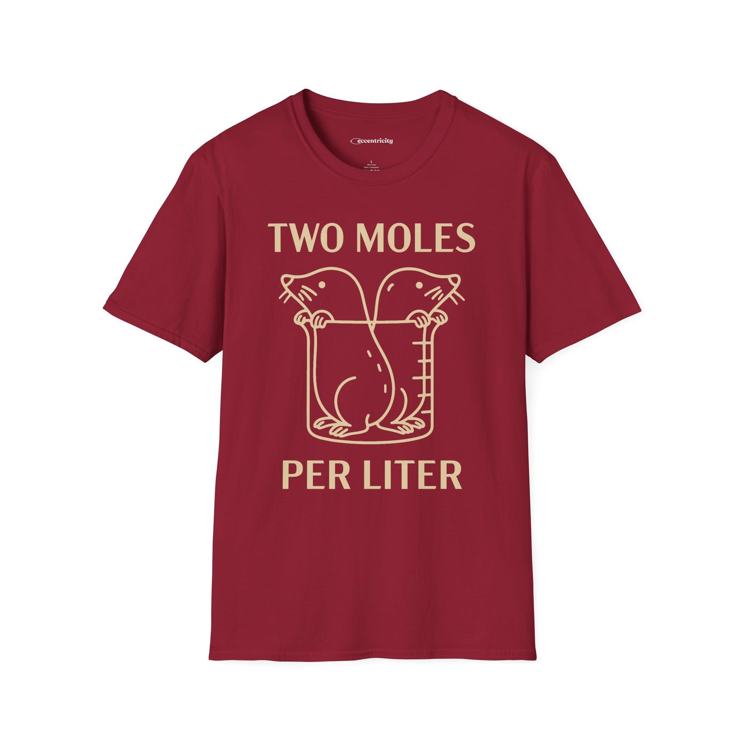 "Two Moles Per LIter" - An Ultimate Tee for Chemistry Lovers 🧪⚡