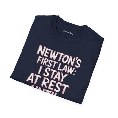 Newton's First Law : Until Coffee is Applied - Premium Physics Shirt
