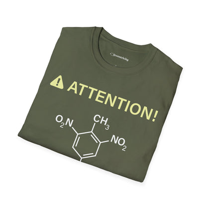"Attention-TNT-May explode" - Premium Science Shirt🧪⚡