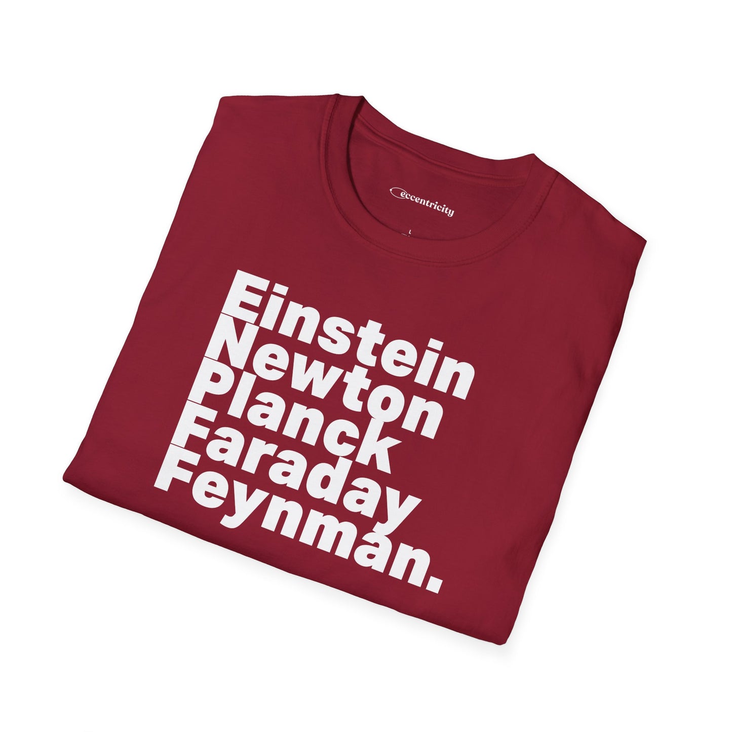 "Einstein Newton Planck Fraday Feynman"Premium Physics Shirt