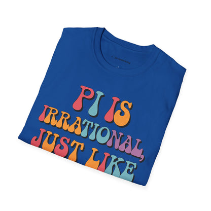 "Pi is Irrational 70s" Premium Physics Shirt
