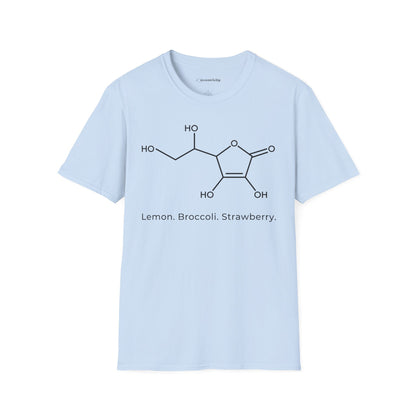 "Ascorbic Acid. Lemon. Broccoli. Strawberry" - An Ultimate Tee for Chemistry Lovers🧪⚡