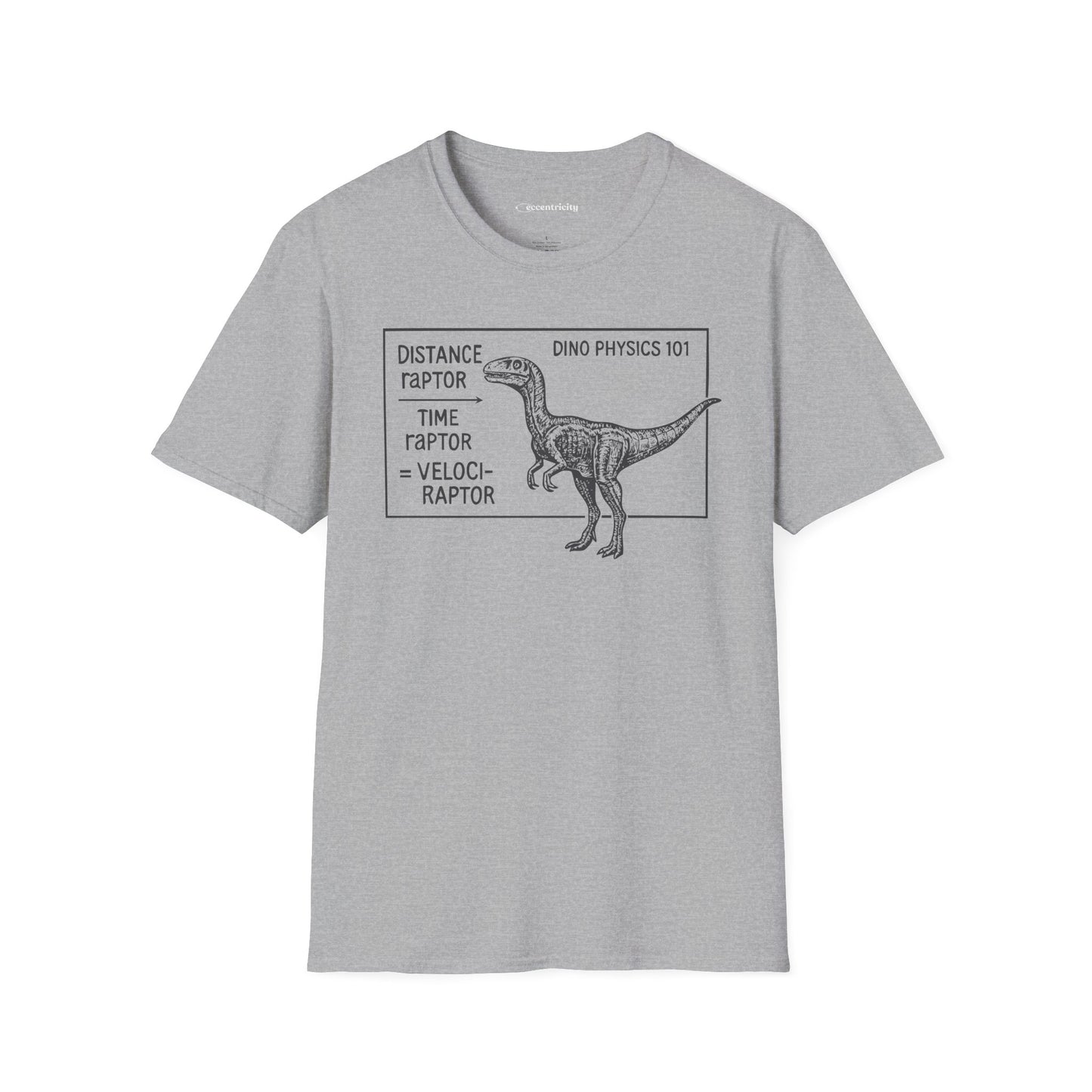 "Velociraptor" - Physics T-shirt; The Ultimate Tee for Physicists🧪⚡