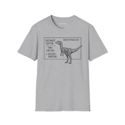 "Velociraptor" - Physics T-shirt; The Ultimate Tee for Physicists🧪⚡