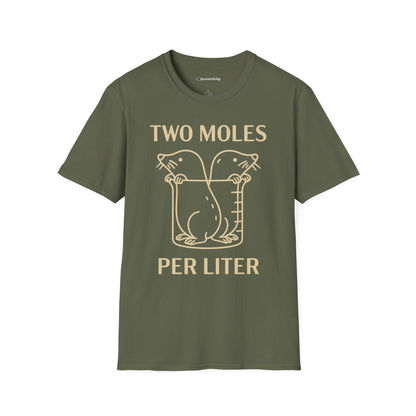 "Two Moles Per LIter" - An Ultimate Tee for Chemistry Lovers 🧪⚡
