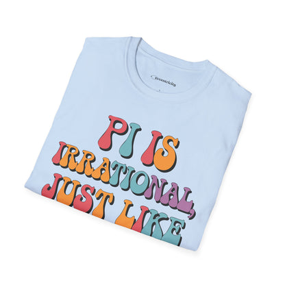"Pi is Irrational 70s" Premium Physics Shirt