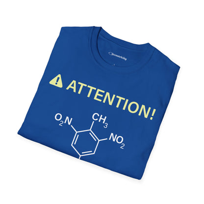 "Attention-TNT-May explode" - Premium Science Shirt🧪⚡
