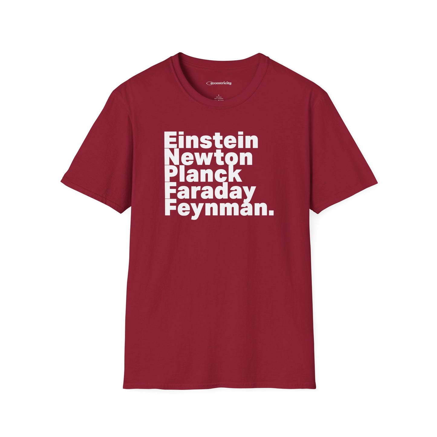 "Einstein Newton Planck Fraday Feynman"Premium Physics Shirt