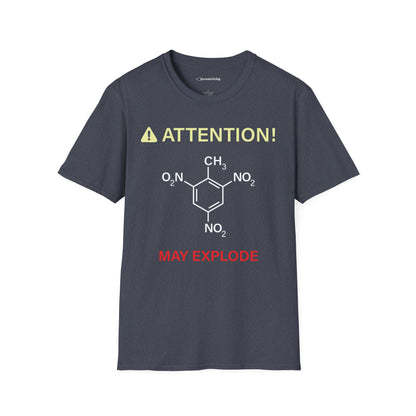 "Attention-TNT-May explode" - Premium Science Shirt🧪⚡