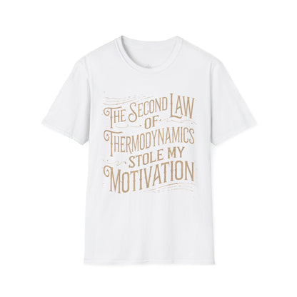 "The second law of Thermodynamics stole my Motivation" Premium Physics Shirt