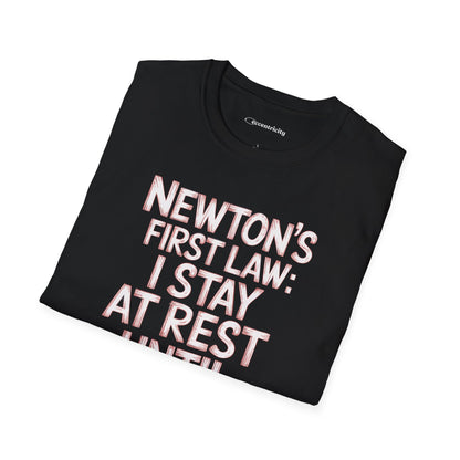 Newton's First Law : Until Coffee is Applied - Premium Physics Shirt