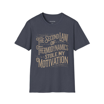 "The second law of Thermodynamics stole my Motivation" Premium Physics Shirt