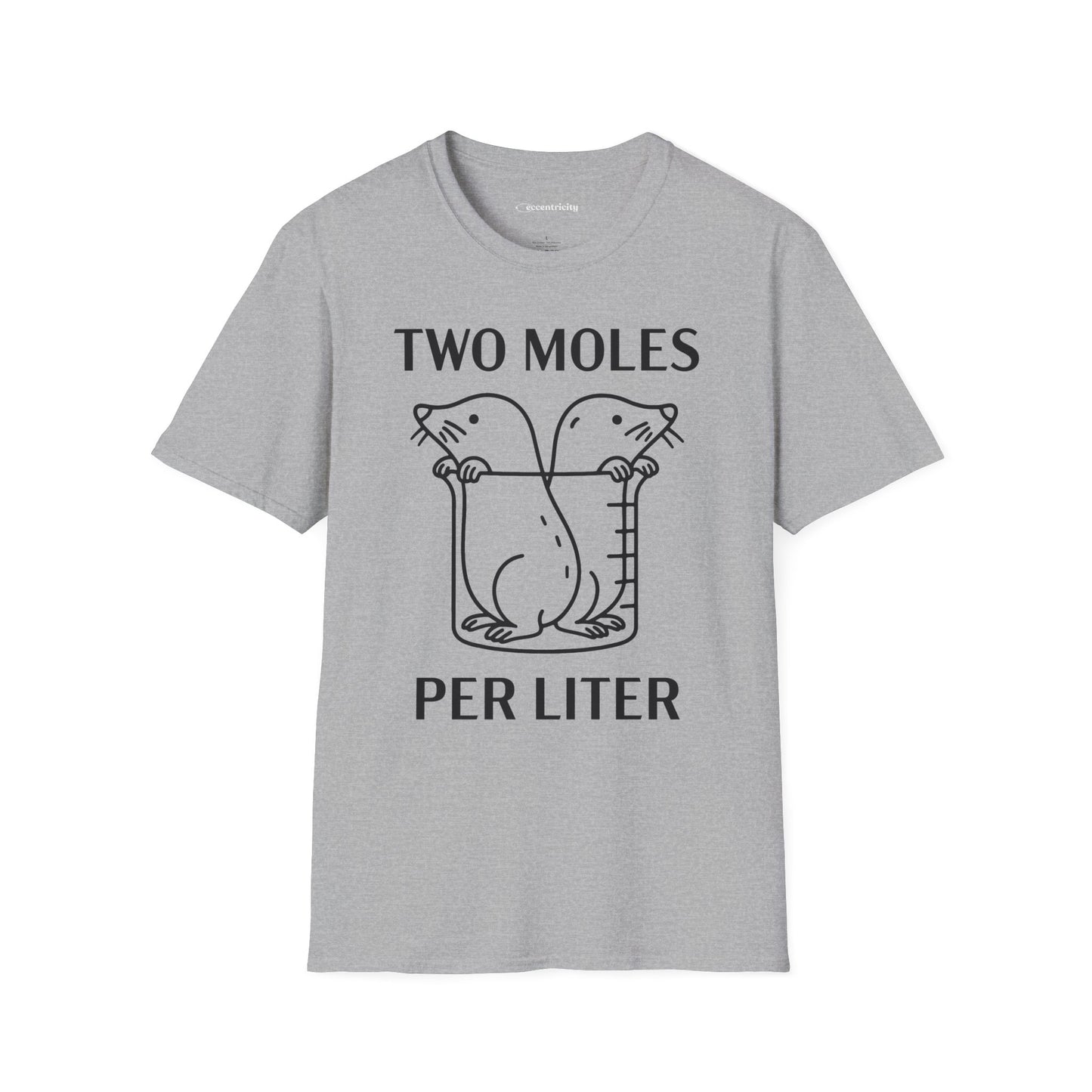 "Two Moles Per LIter" - An Ultimate Tee for Chemistry Lovers 🧪⚡