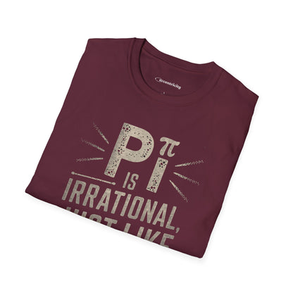 "Pi is Irrational 002" Premium Physics Shirt