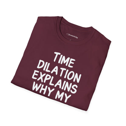 "Time Dilation Expalins 003" Premium Physics Shirt