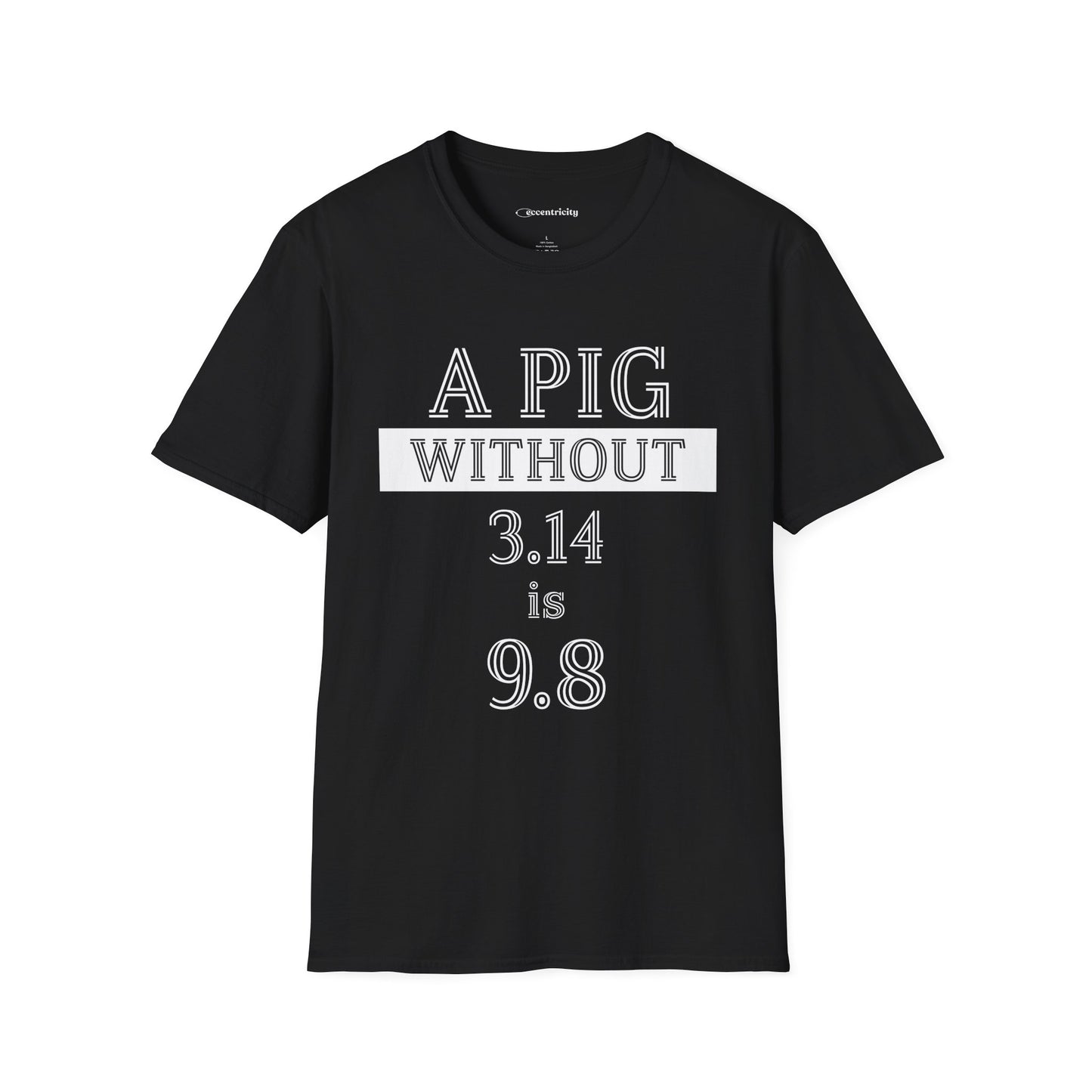 "A Pig without 3.14" dark Premium Physics Shirt
