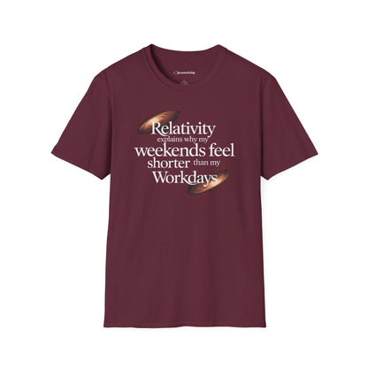 "Relativity Weekend Graphic" Premium Physics Shirt