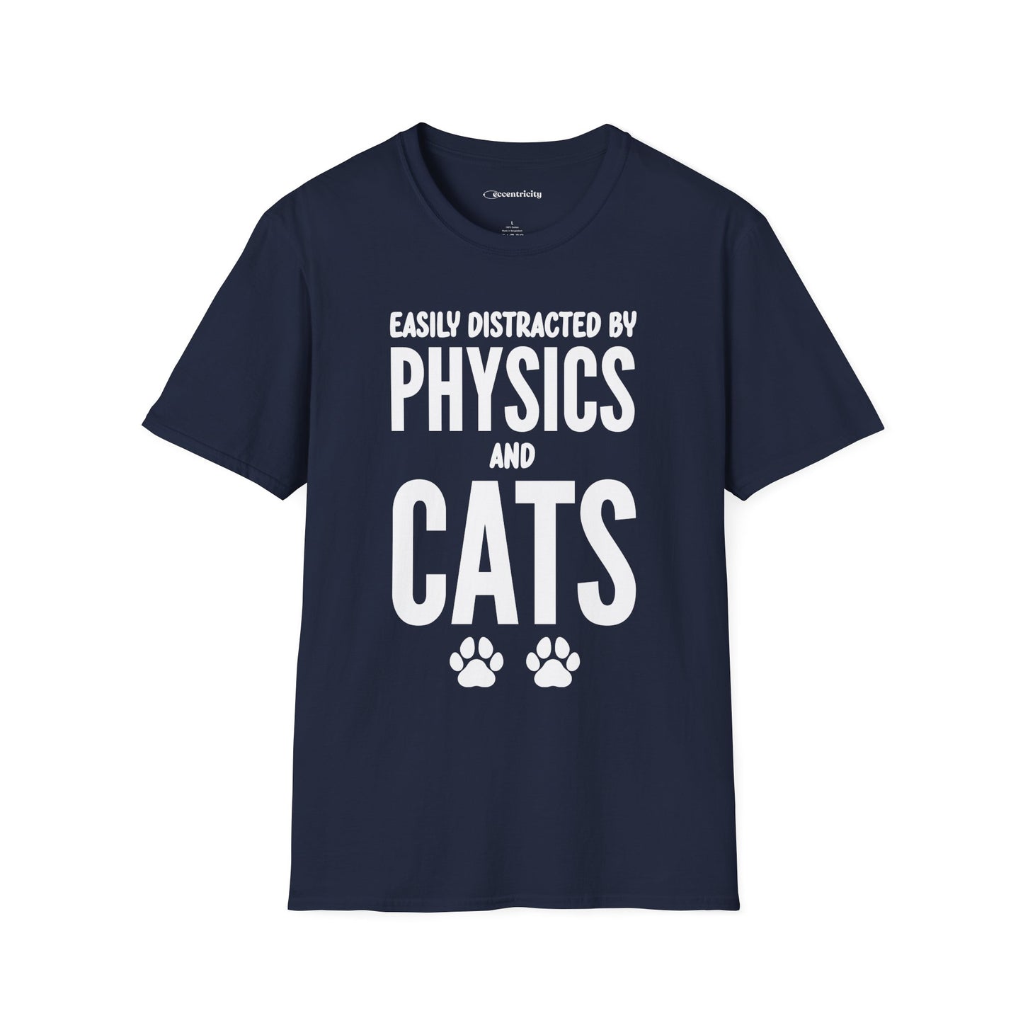 Easily Distracted by Physics and Cats - Premium Physics Shirt