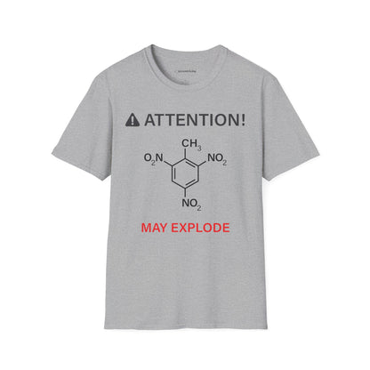 "Attention-TNT-May explode" - Premium Science Shirt🧪⚡