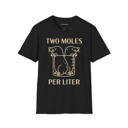 "Two Moles Per LIter" - An Ultimate Tee for Chemistry Lovers 🧪⚡